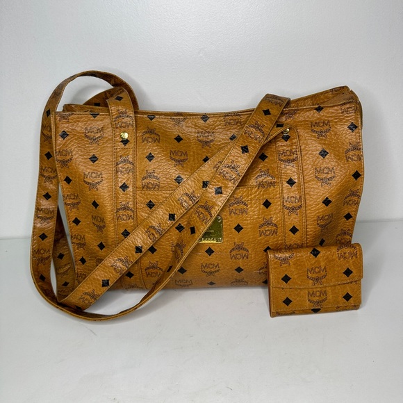 MCM Handbags - MCM Leather handbag Brown, Leather tote with matching wallet